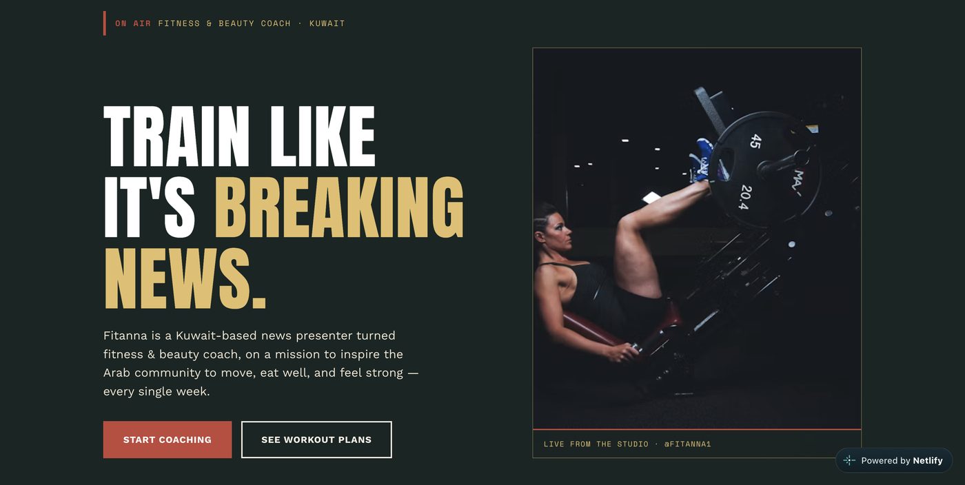 Fitanna news-edition website homepage